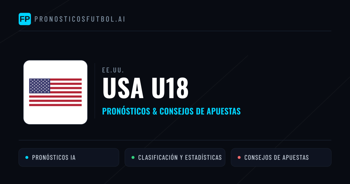 USA U18 Pronósticos y estadísticas