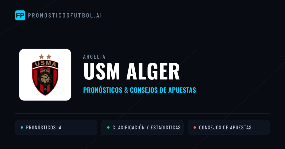 USM Alger Pronósticos y estadísticas