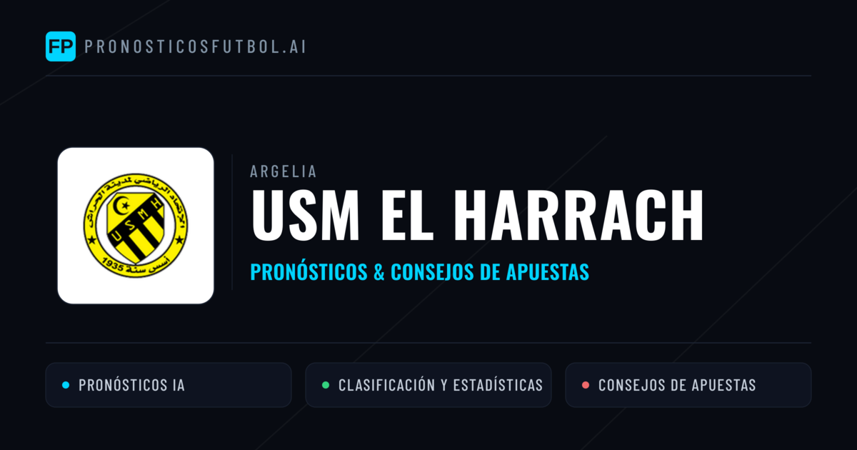 USM El Harrach Pronósticos y estadísticas