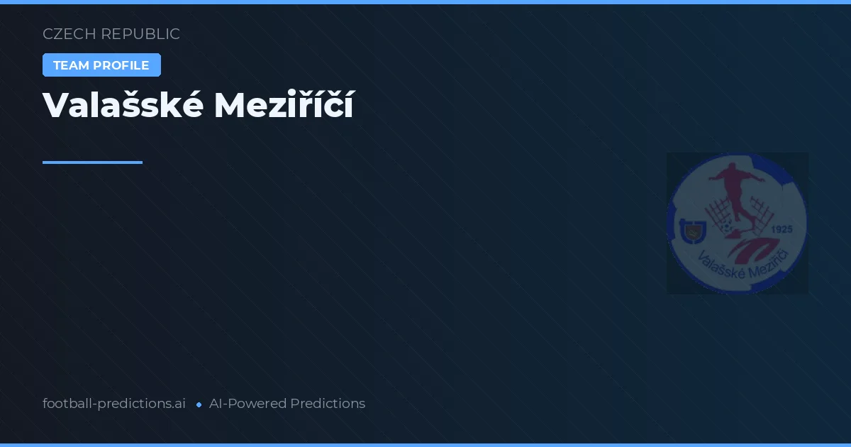 Valašské Meziříčí Pronósticos y estadísticas