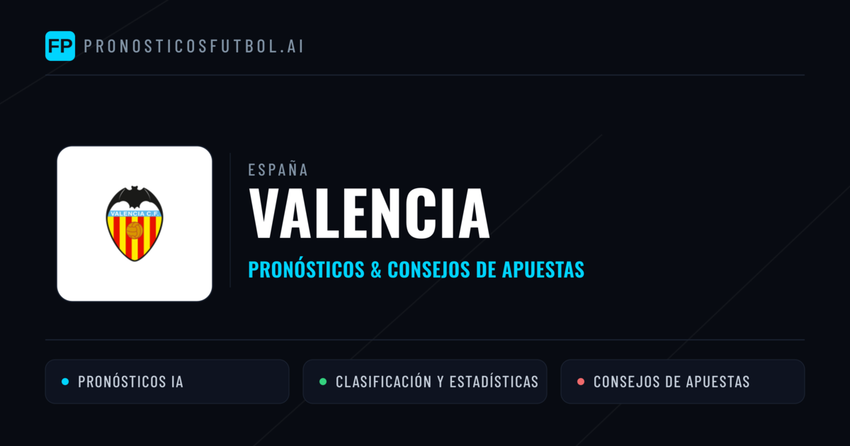 Valencia Pronósticos y estadísticas