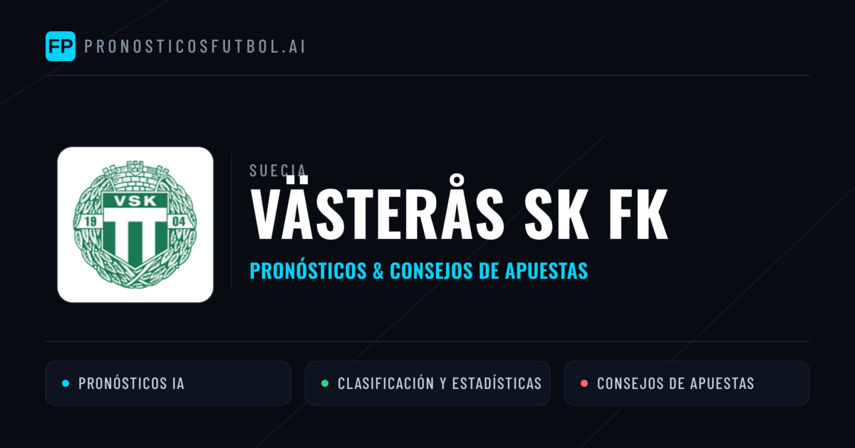 Västerås SK FK Pronósticos y estadísticas