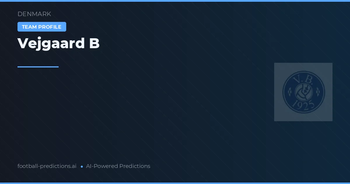 Vejgaard B Pronósticos y estadísticas
