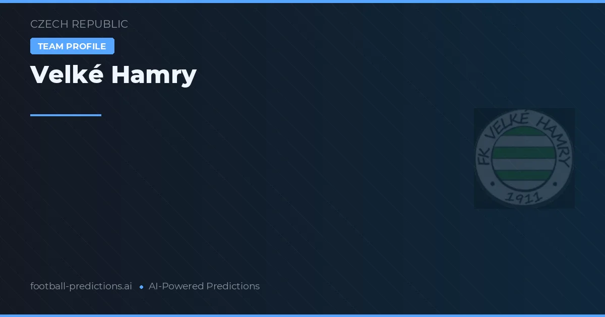 Velké Hamry Pronósticos y estadísticas