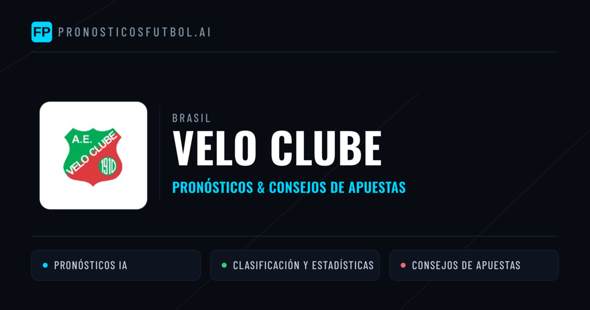 Velo Clube Pronósticos y estadísticas