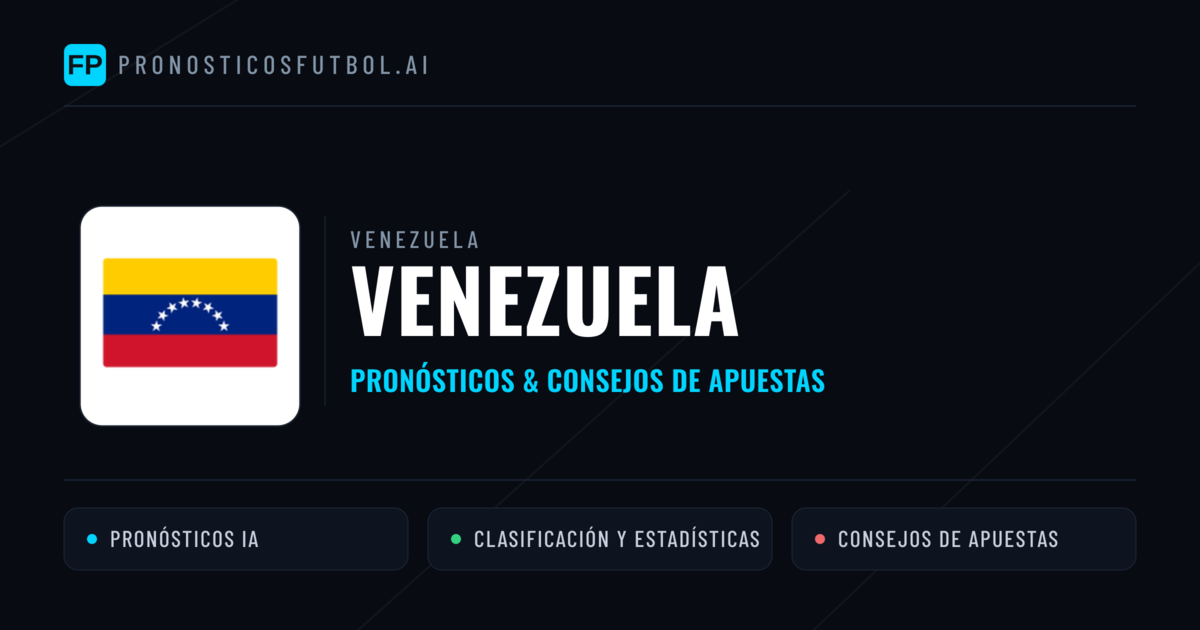 Venezuela Pronósticos y estadísticas