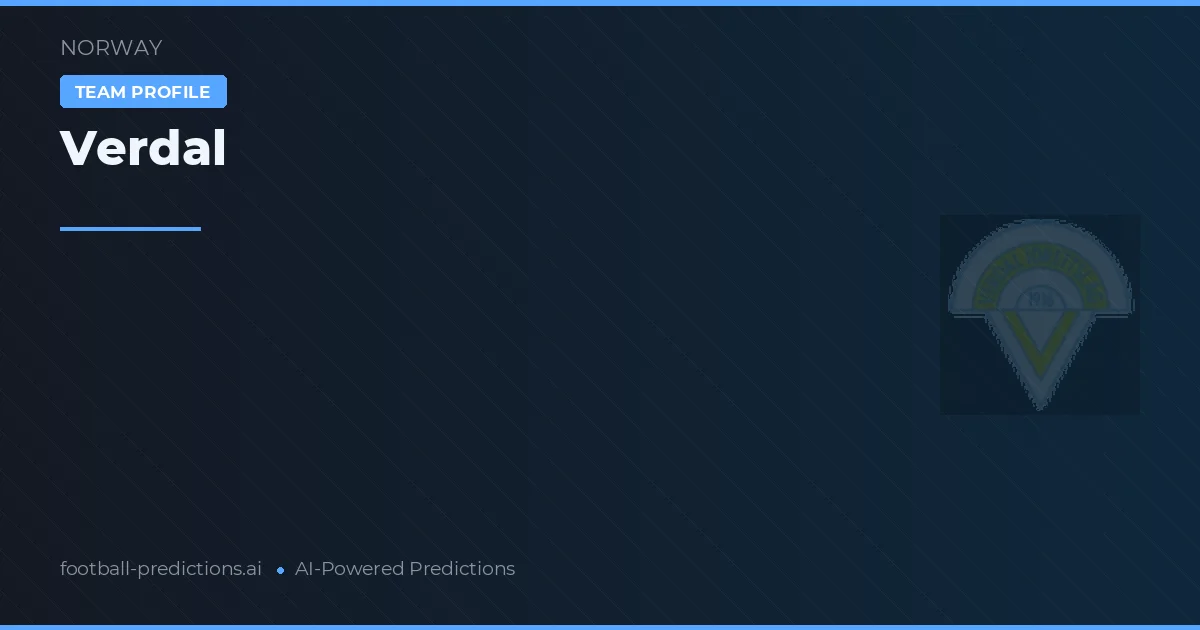 Verdal Pronósticos y estadísticas