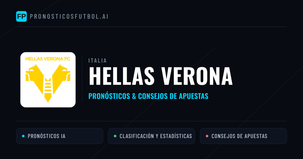 Hellas Verona Pronósticos y estadísticas