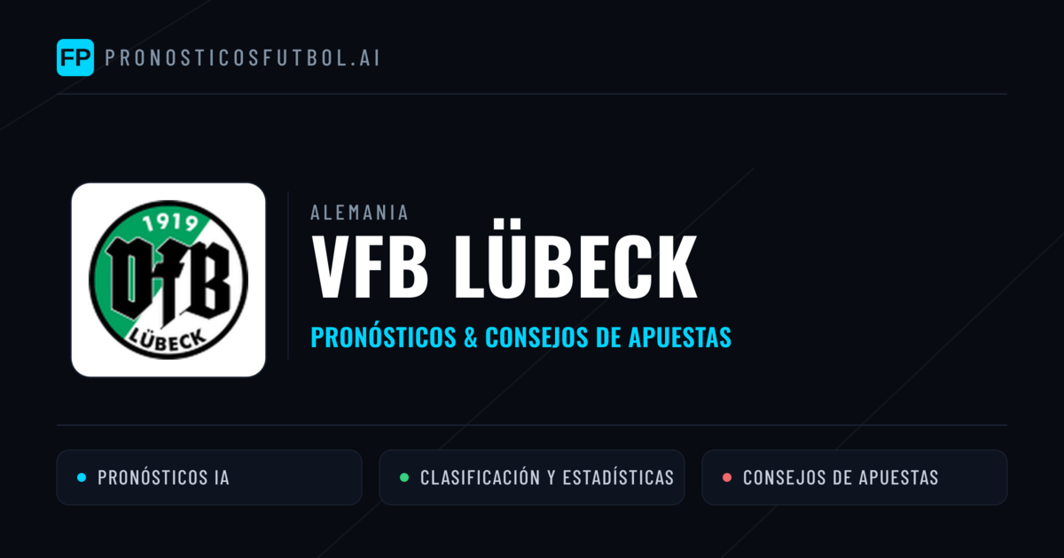 VfB Lübeck Pronósticos y estadísticas