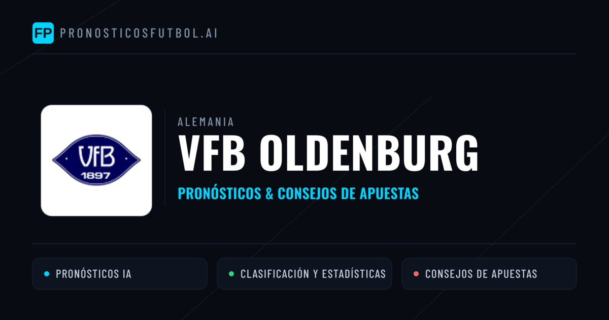 VfB Oldenburg Pronósticos y estadísticas