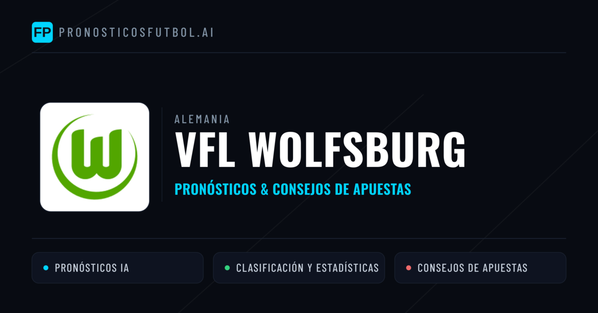 VfL Wolfsburg Pronósticos y estadísticas