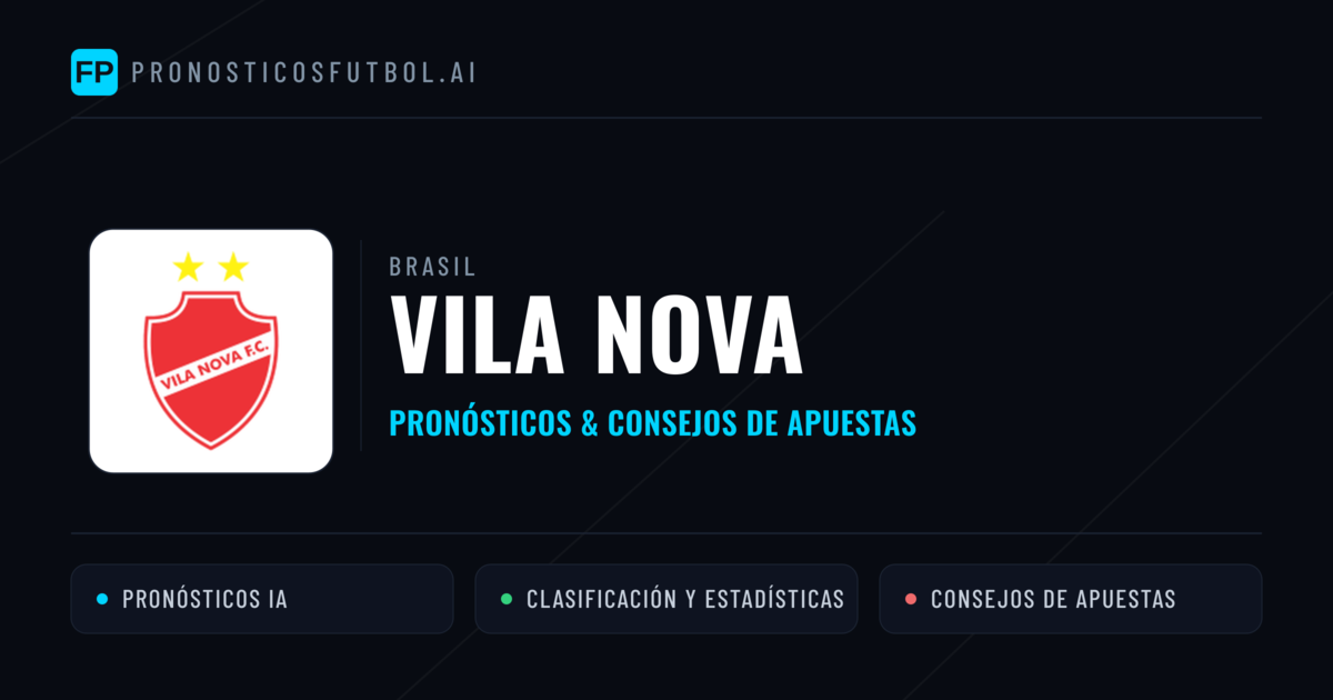 Vila Nova Pronósticos y estadísticas