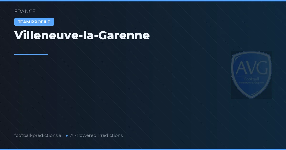 Villeneuve-la-Garenne Pronósticos y estadísticas