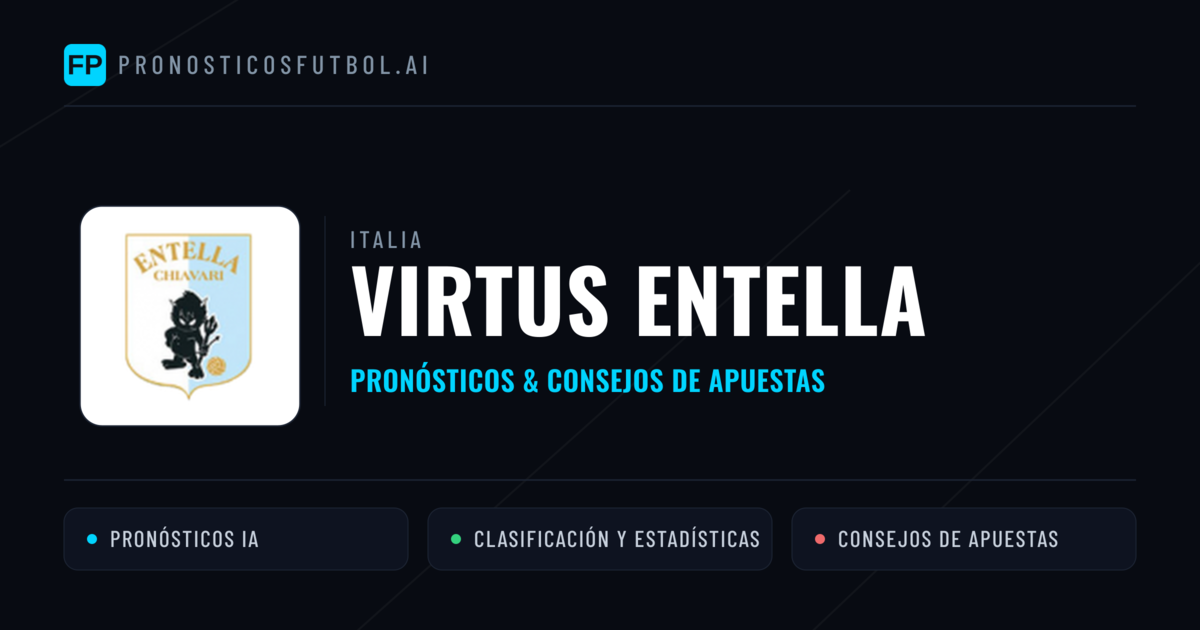 Virtus Entella Pronósticos y estadísticas
