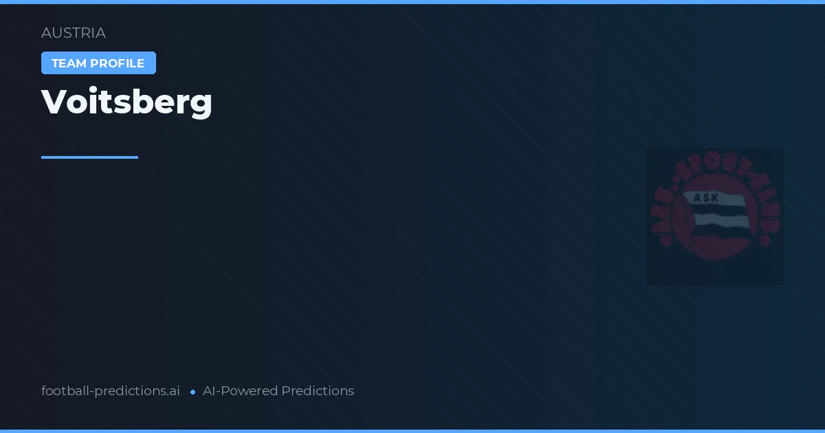 Voitsberg Pronósticos y estadísticas