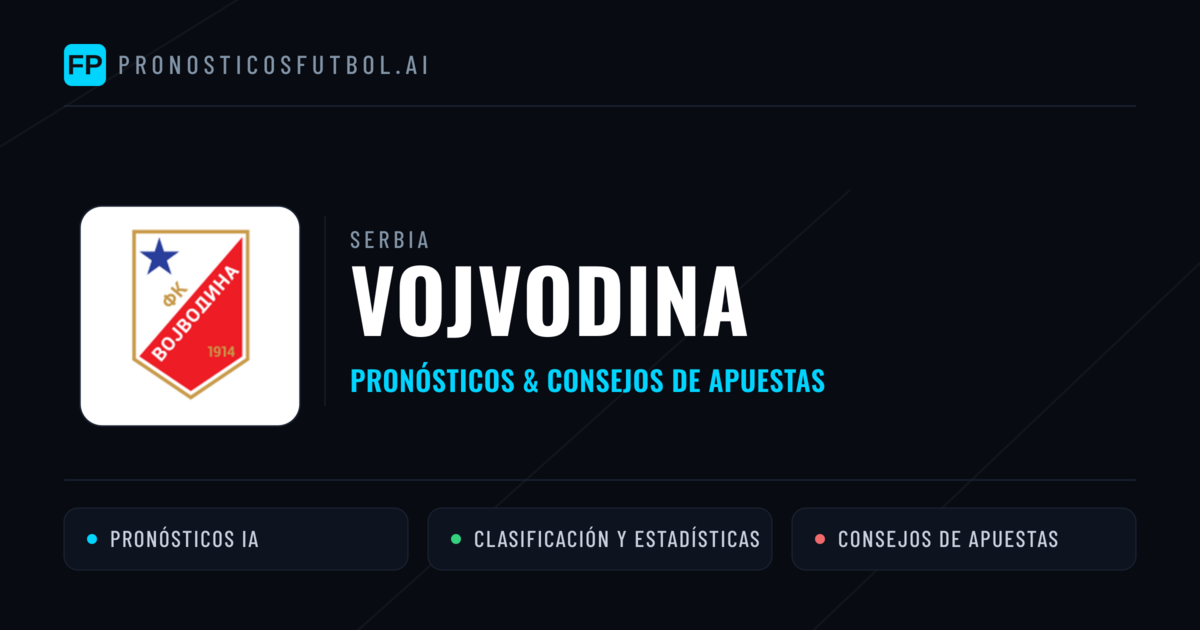 Vojvodina Pronósticos y estadísticas