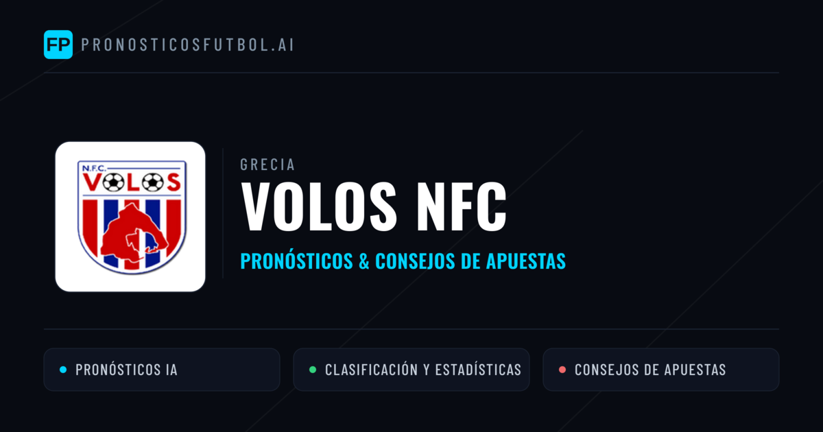 Volos NFC Pronósticos y estadísticas