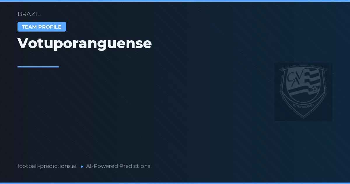 Votuporanguense Pronósticos y estadísticas