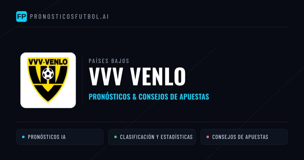VVV Venlo Pronósticos y estadísticas