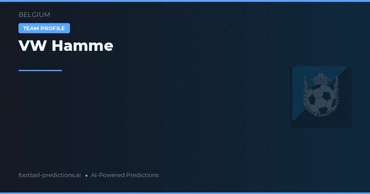 VW Hamme Pronósticos y estadísticas