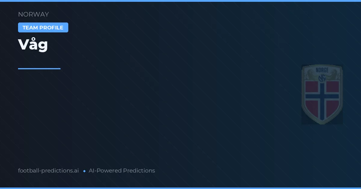 Våg Pronósticos y estadísticas
