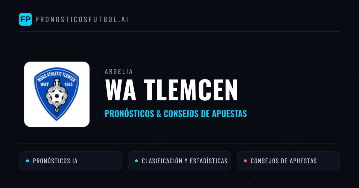 WA Tlemcen Pronósticos y estadísticas