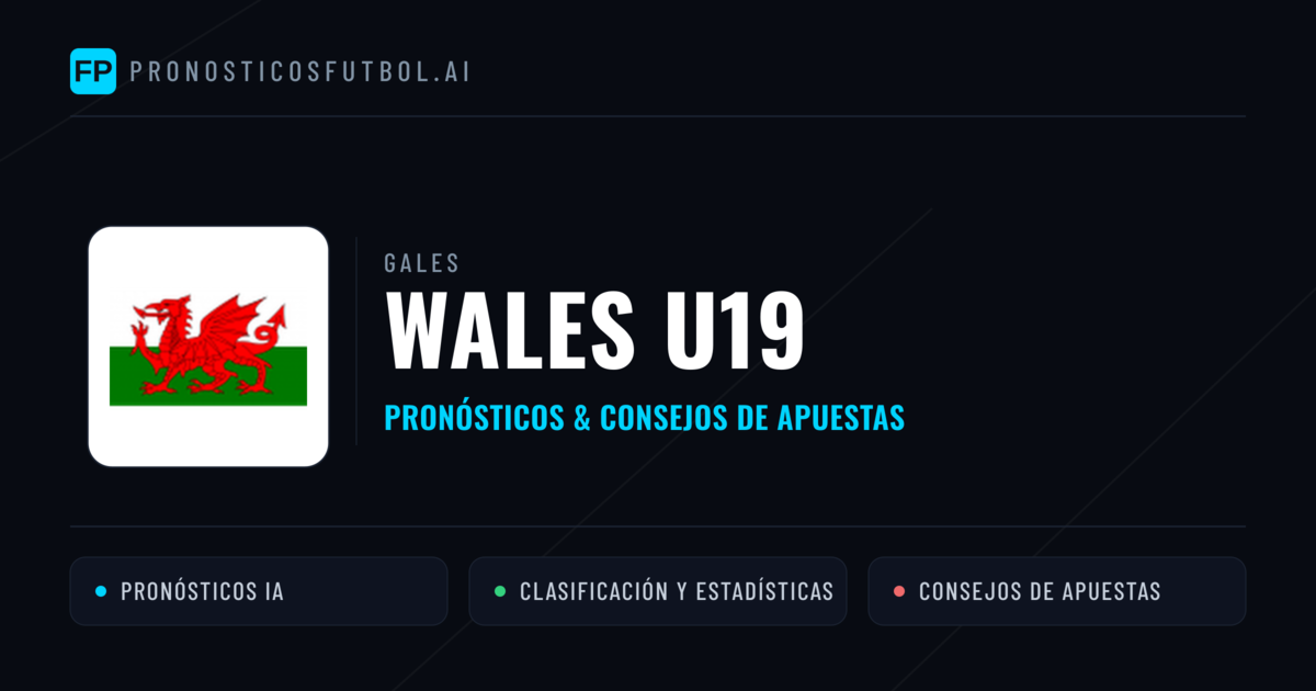 Wales U19 Pronósticos y estadísticas