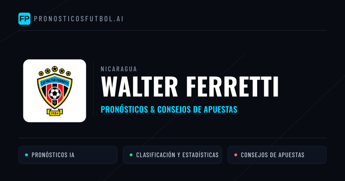 Walter Ferretti Pronósticos y estadísticas