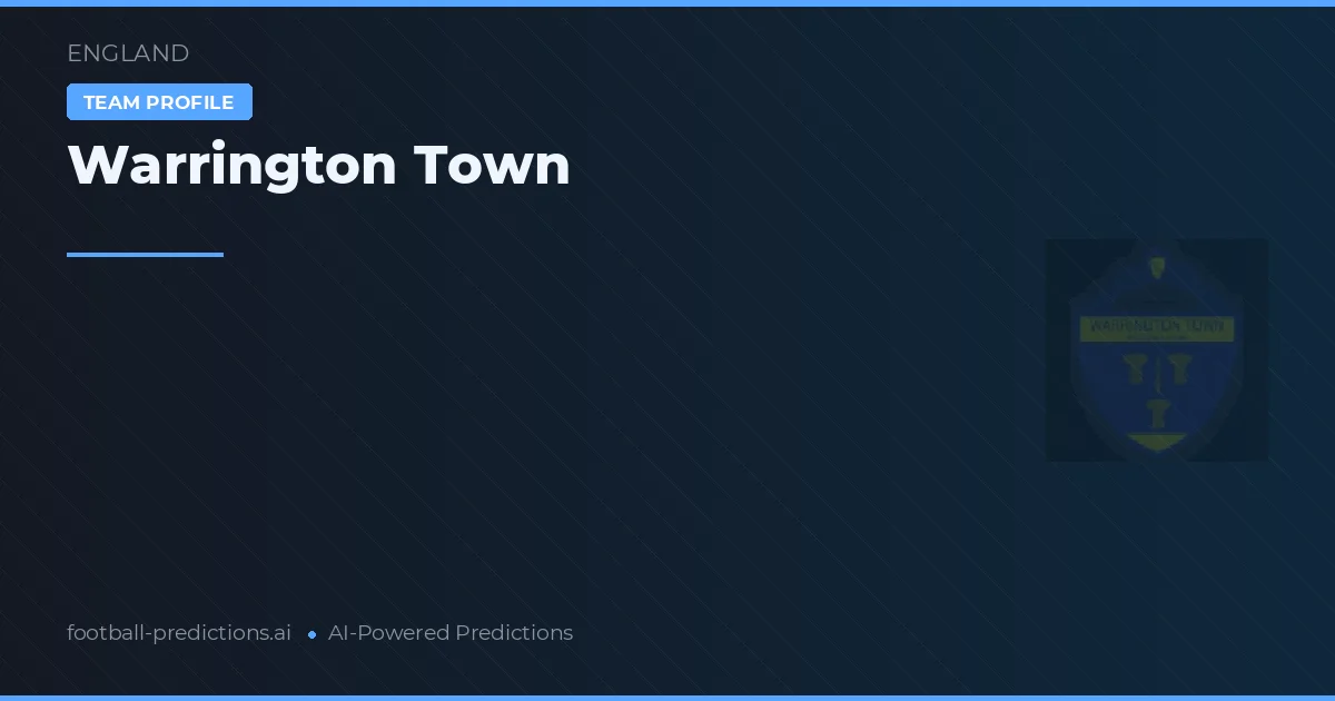 Warrington Town Pronósticos y estadísticas