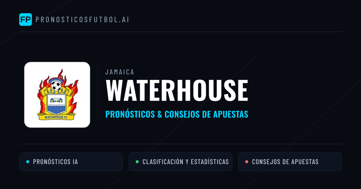 Waterhouse Pronósticos y estadísticas
