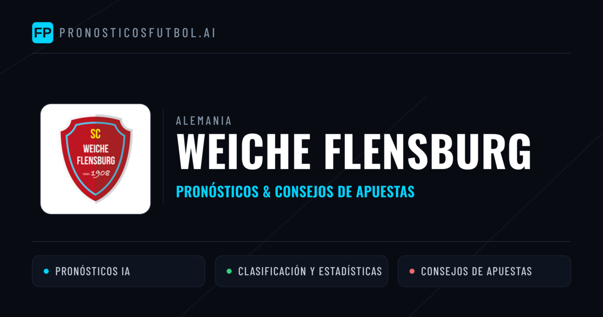 Weiche Flensburg Pronósticos y estadísticas
