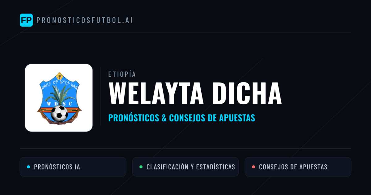 Welayta Dicha Pronósticos y estadísticas