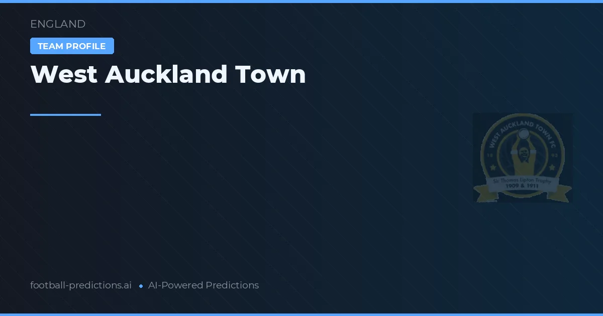 West Auckland Town Pronósticos y estadísticas