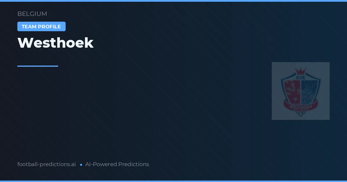 Westhoek Pronósticos y estadísticas
