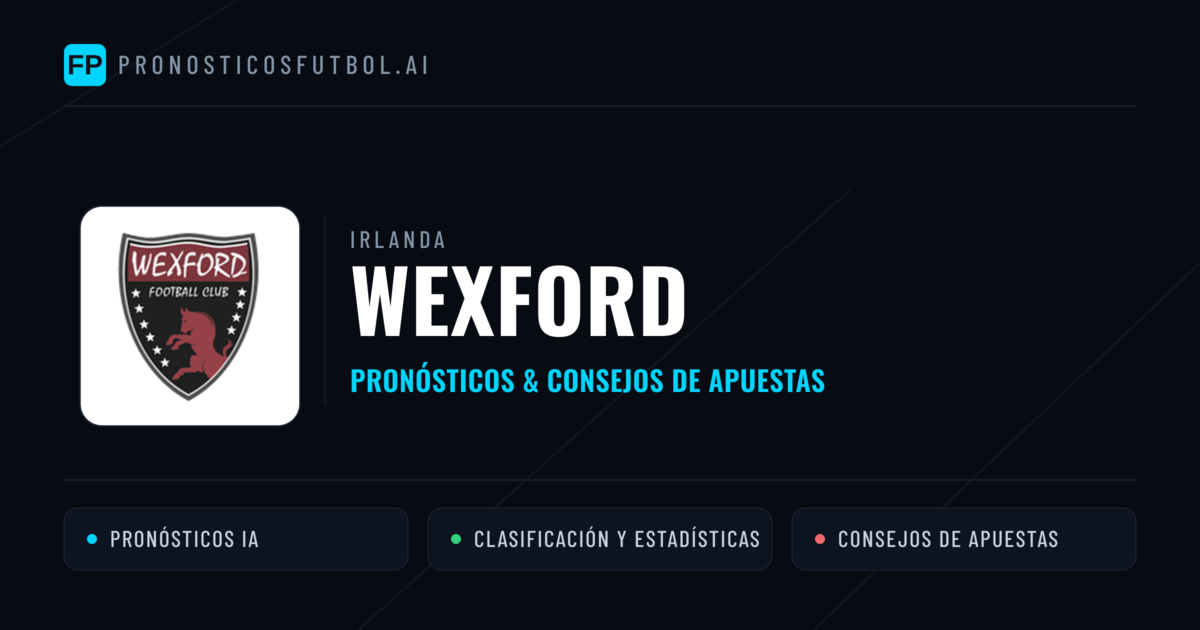 Wexford Pronósticos y estadísticas