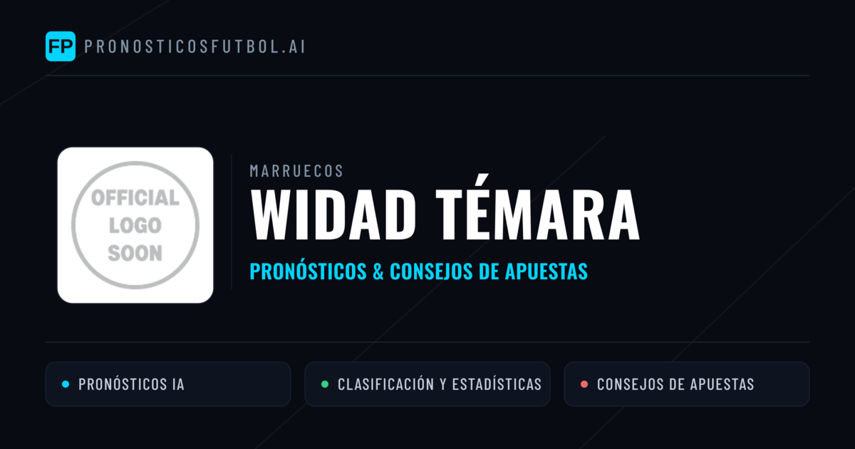 Widad Témara Pronósticos y estadísticas