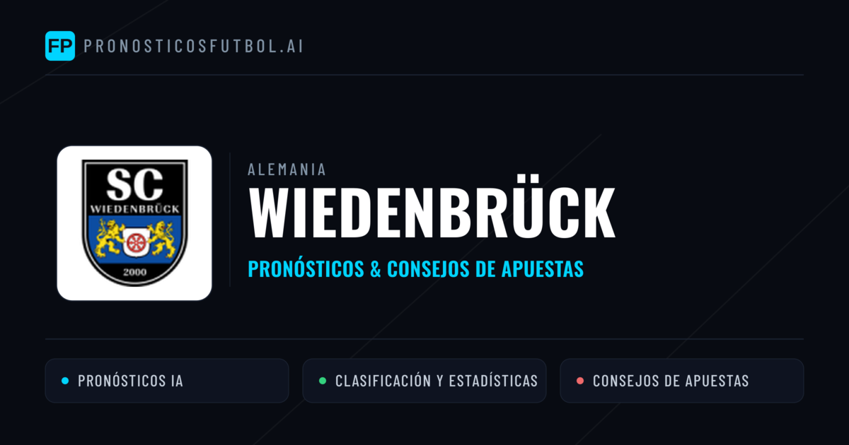 Wiedenbrück Pronósticos y estadísticas