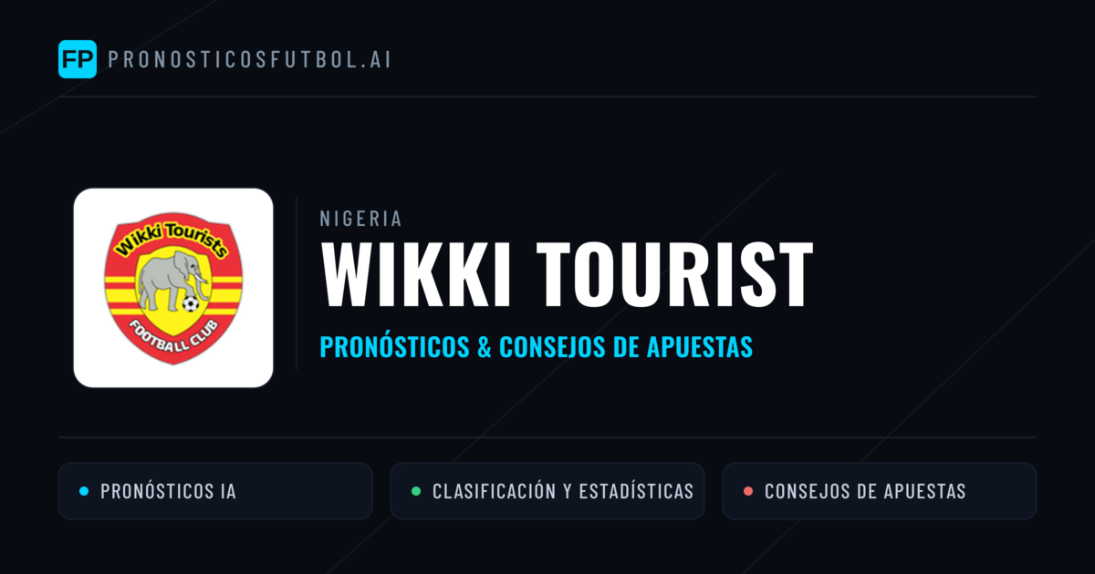 Wikki Tourist Pronósticos y estadísticas