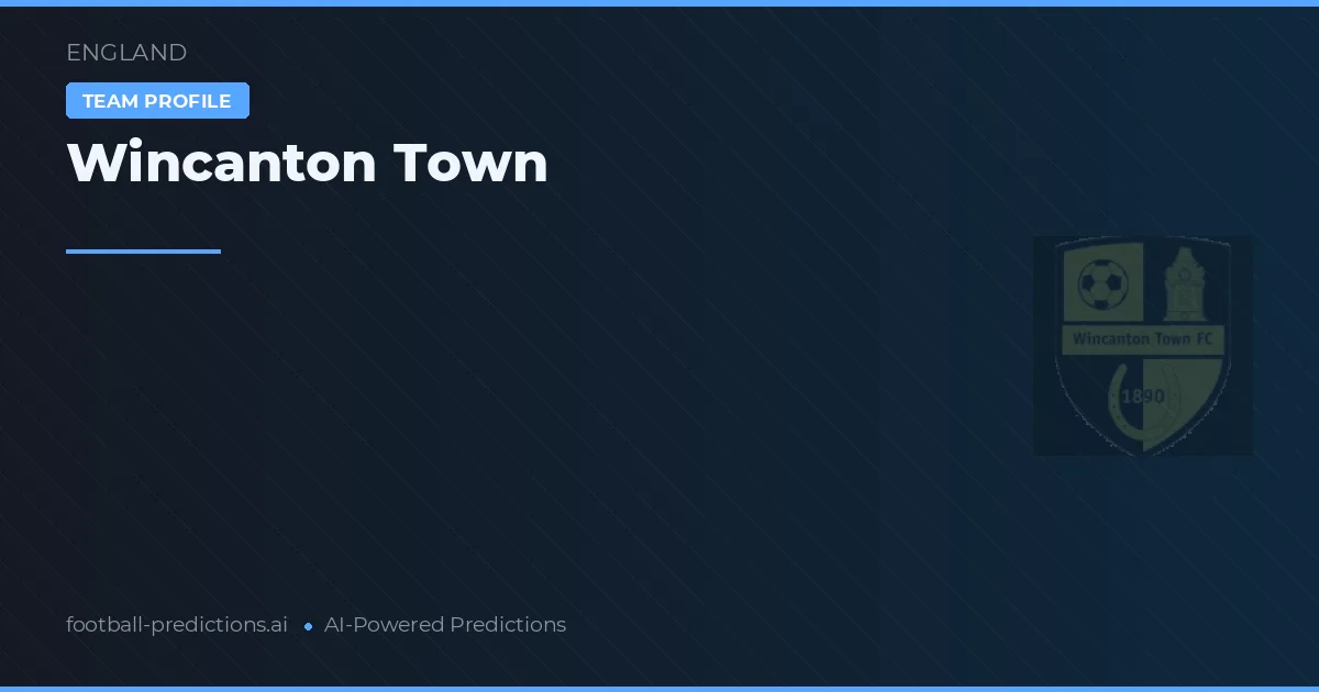 Wincanton Town Pronósticos y estadísticas