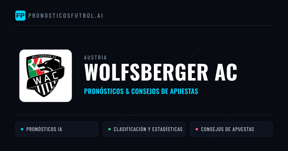 Wolfsberger AC Pronósticos y estadísticas