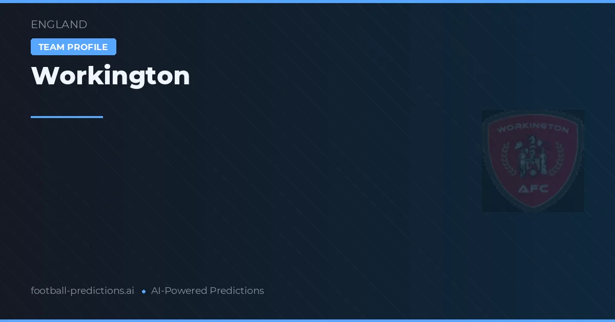 Workington Pronósticos y estadísticas