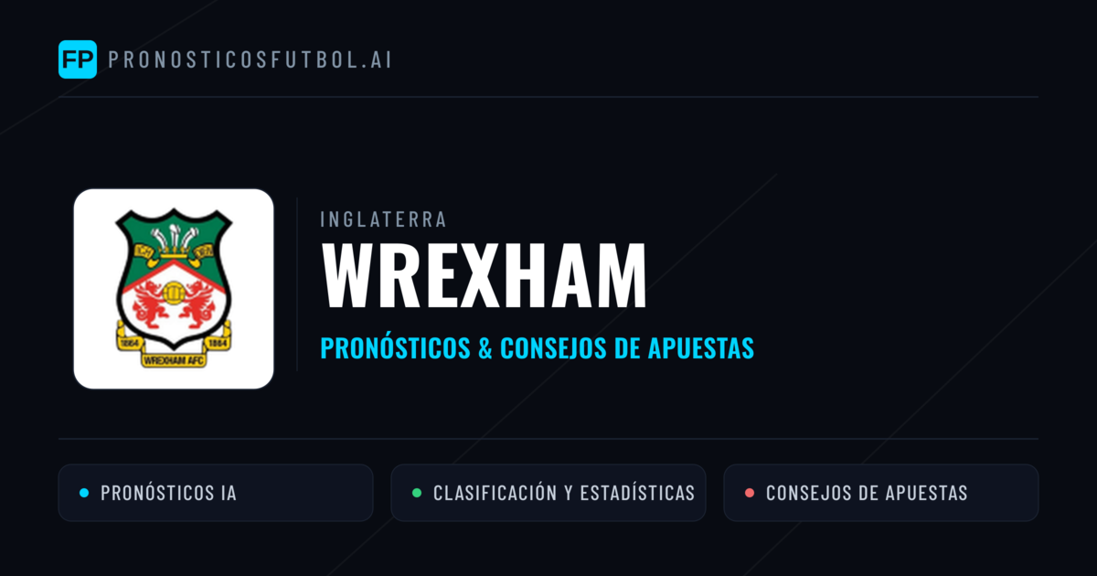 Wrexham Pronósticos y estadísticas