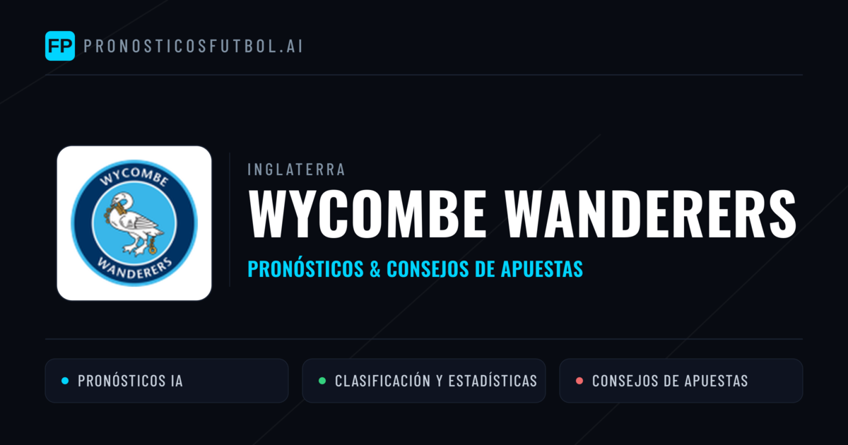 Wycombe Wanderers Pronósticos y estadísticas