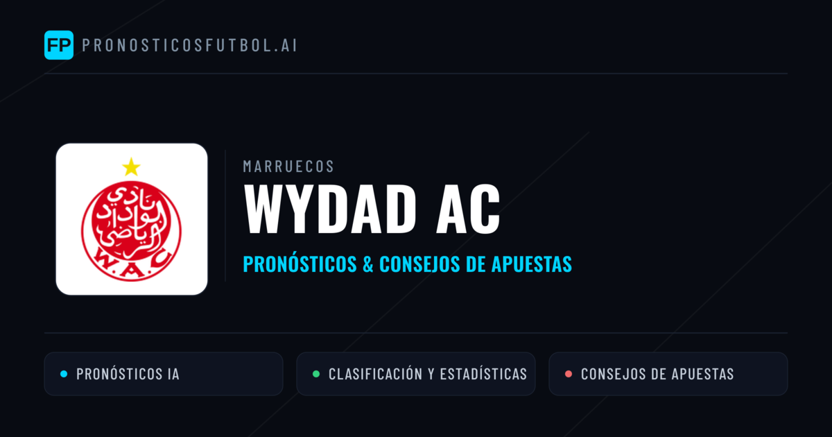 Wydad AC Pronósticos y estadísticas