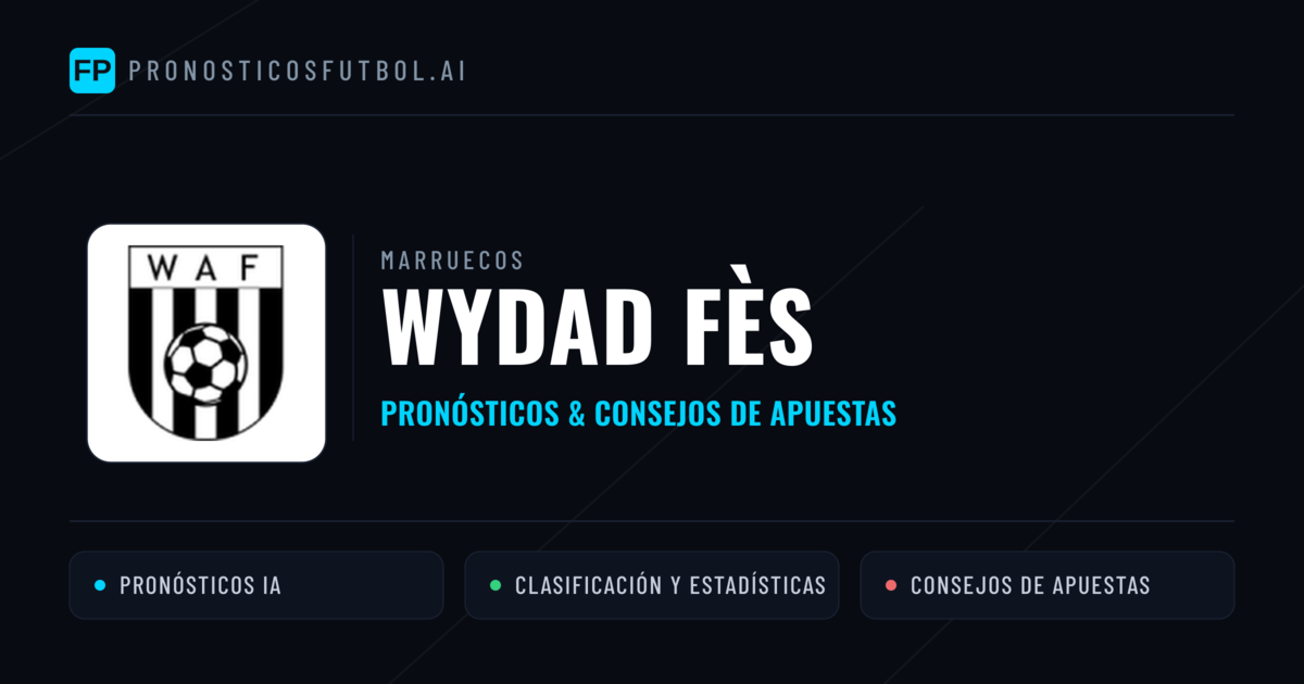 Wydad Fès Pronósticos y estadísticas