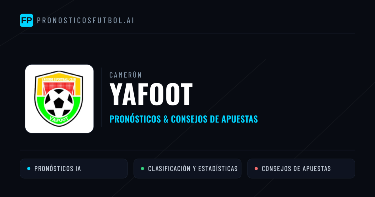 Yafoot Pronósticos y estadísticas