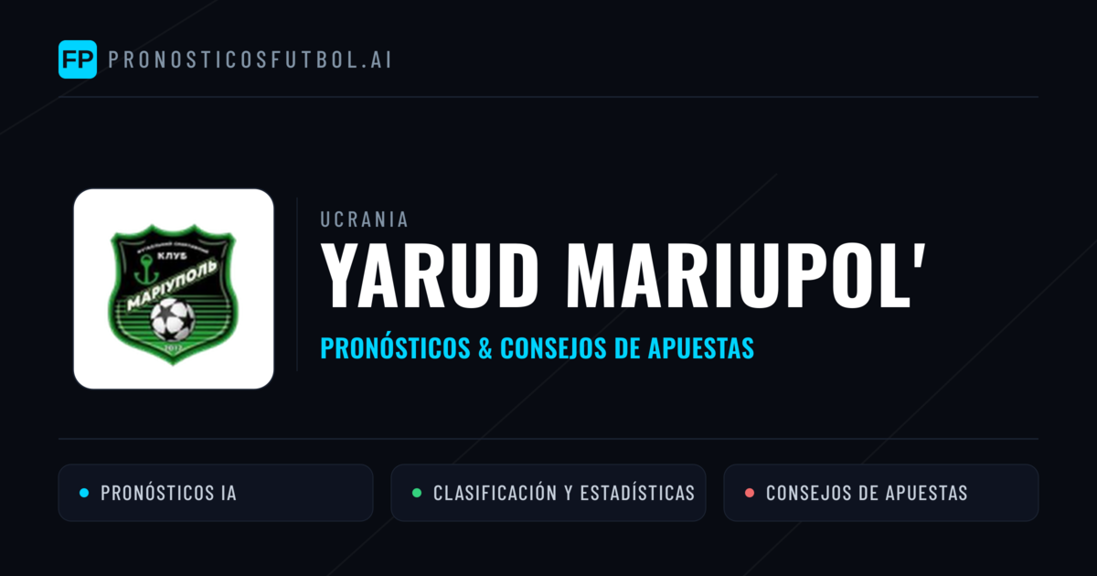 Yarud Mariupol' Pronósticos y estadísticas