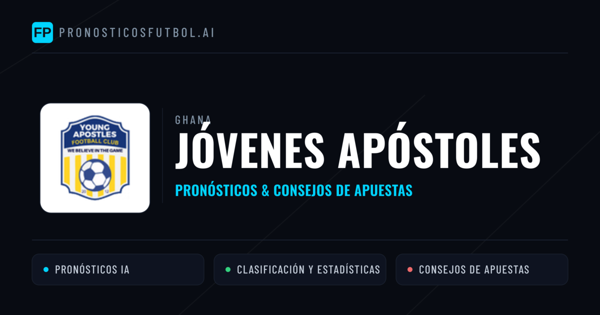Jóvenes Apóstoles Pronósticos y estadísticas