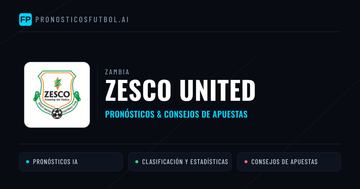 ZESCO United Pronósticos y estadísticas