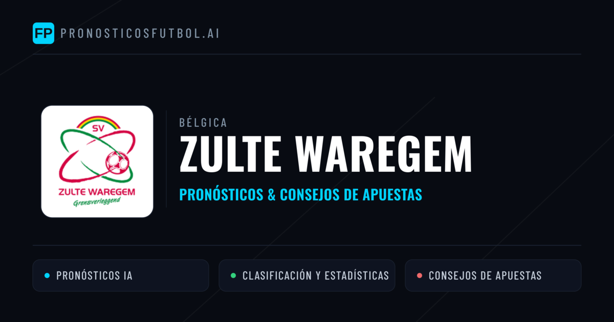 Zulte Waregem Pronósticos y estadísticas